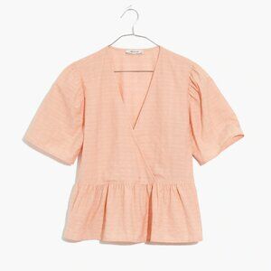 Madewell Crossover Peplum Top